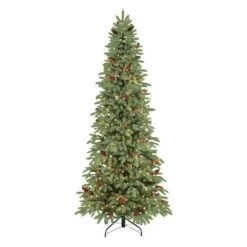 7.5ft. Pre-Lit Slim Montville Spruce Artificial Christmas Tree, Clear Lights
