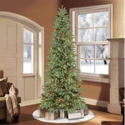 7.5ft. Pre-Lit Slim Montville Spruce Artificial Christmas Tree, Clear Lights -Northlight Shop D248511S 21
