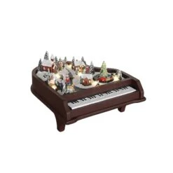 Animated Musical Piano With Winter Scene -Northlight Shop D250127S 1 1