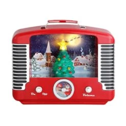 Lighted Christmas Holiday Radio 6 Lighted Christmas Holiday Radio -Northlight Shop D250142S 1 1