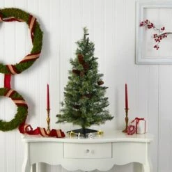 3ft. Pre-Lit Artificial Christmas Tree With Pinecones, Clear Lights 13 3ft. Pre-Lit Artificial Christmas Tree With Pinecones, Clear Lights -Northlight Shop D251269S 14