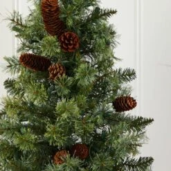 3ft. Pre-Lit Artificial Christmas Tree With Pinecones, Clear Lights 15 3ft. Pre-Lit Artificial Christmas Tree With Pinecones, Clear Lights -Northlight Shop D251269S 16