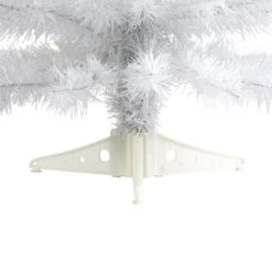 2ft. Pre-Lit White Artificial Christmas Tree, Clear LED Lights 14 2ft. Pre-Lit White Artificial Christmas Tree, Clear LED Lights -Northlight Shop D251278S 5