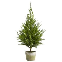 3.5ft. Unlit Cedar Pine Natural Look Artificial Christmas Tree