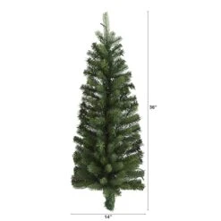 3ft. Pre-Lit Flat Back Wall Hanging Artificial Christmas Tree, Clear LED Lights 12 3ft. Pre-Lit Flat Back Wall Hanging Artificial Christmas Tree, Clear LED Lights -Northlight Shop D251297S 2