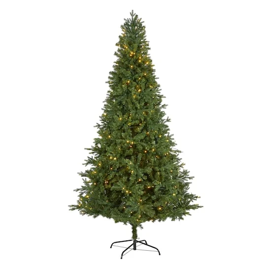 8ft. Pre-Lit Vermont Fir Artificial Christmas Tree With Clear LED Lights 3 8ft. Pre-Lit Vermont Fir Artificial Christmas Tree With Clear LED Lights