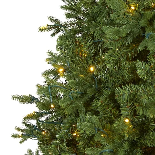 8ft. Pre-Lit Vermont Fir Artificial Christmas Tree With Clear LED Lights 6 8ft. Pre-Lit Vermont Fir Artificial Christmas Tree With Clear LED Lights - Image 4