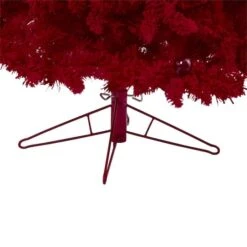 7ft. Pre-Lit Red Fraser Fir Artificial Christmas Tree, Red Lights 14 7ft. Pre-Lit Red Fraser Fir Artificial Christmas Tree, Red Lights -Northlight Shop D251322S 4