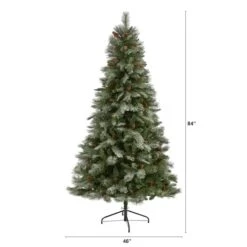 7ft. Unlit French Alps Mountain Pine Artificial Christmas Tree -Northlight Shop D251325S 2