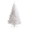 6ft. Pre-Lit White Artificial Christmas Tree, Clear LED Lights -Northlight Shop D251329S 1