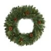 24" LED White Mountain Pine Artificial Christmas Wreath 1 24" LED White Mountain Pine Artificial Christmas Wreath -Northlight Shop D251387S 1