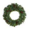 20" LED Mixed Pine & Pinecone Artificial Christmas Wreath -Northlight Shop D251389S 1