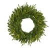 24" LED Long Pine Artificial Christmas Wreath 1 24" LED Long Pine Artificial Christmas Wreath -Northlight Shop D251390S 1