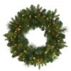 24" LED Mixed Pine Artificial Christmas Wreath -Northlight Shop D251394S 1