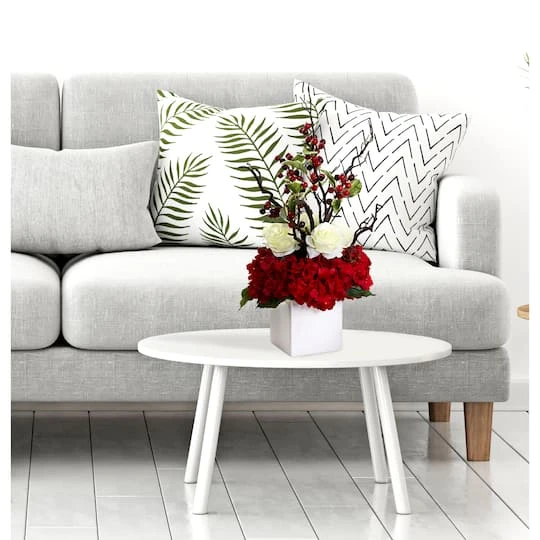 24" Potted Hydrangea, Rose & Berry Arrangement 5 24" Potted Hydrangea, Rose & Berry Arrangement - Image 3