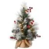 2ft. Pre-Lit Snowy Glacier Pine Artificial Christmas Tree, Warm White LED Lights 2 2ft. Pre-Lit Snowy Glacier Pine Artificial Christmas Tree, Warm White LED Lights -Northlight Shop D252341S 1