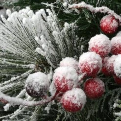 22" Snowy Bedford Urn Filler With Battery Operated LED Lights -Northlight Shop D252348S 15