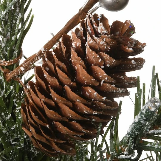 2ft. Pre-Lit Snowy Morgan Spruce Artificial Christmas Tree, Warm White LED Lights 6 2ft. Pre-Lit Snowy Morgan Spruce Artificial Christmas Tree, Warm White LED Lights - Image 4