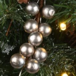 2ft. Pre-Lit Snowy Morgan Spruce Artificial Christmas Tree, Warm White LED Lights 13 2ft. Pre-Lit Snowy Morgan Spruce Artificial Christmas Tree, Warm White LED Lights -Northlight Shop D252426S 4