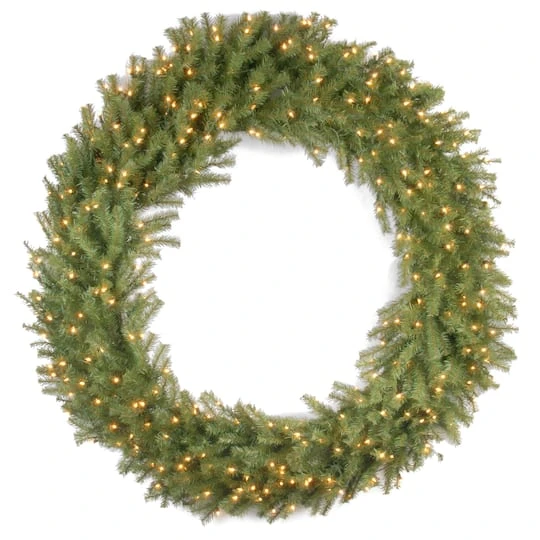 60" Clear Lights Norwood Fir Wreath 3 60" Clear Lights Norwood Fir Wreath