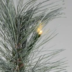 2ft. Pre-Lit Frosted Silver Pine Artificial Christmas Tree, Warm White LED Lights 14 2ft. Pre-Lit Frosted Silver Pine Artificial Christmas Tree, Warm White LED Lights -Northlight Shop D252566S 15