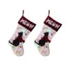 Glitzhome® 21" LED Cat Christmas Stockings, 2ct. 1 Glitzhome® 21" LED Cat Christmas Stockings, 2ct. -Northlight Shop D252863S 1
