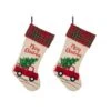 Glitzhome® 21" Truck & Tree Christmas Stockings, 2ct. -Northlight Shop D252872S 1