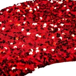 Glitzhome® 21" Red Sequin Christmas Stocking 18 Glitzhome® 21" Red Sequin Christmas Stocking -Northlight Shop D252961S 7