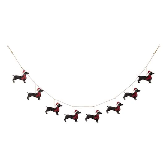 Glitzhome® 6ft. Metal Christmas Dog Garland 4 Glitzhome® 6ft. Metal Christmas Dog Garland - Image 2