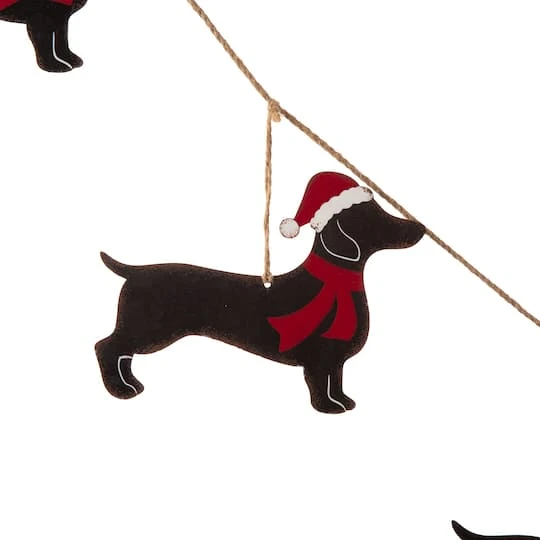 Glitzhome® 6ft. Metal Christmas Dog Garland 8 Glitzhome® 6ft. Metal Christmas Dog Garland - Image 6