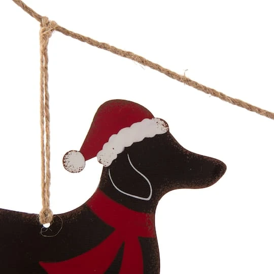 Glitzhome® 6ft. Metal Christmas Dog Garland 10 Glitzhome® 6ft. Metal Christmas Dog Garland - Image 8