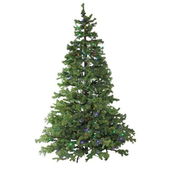 Northlight 7.5ft. Pre-Lit Full Layered Pine Artificial Christmas Tree, Multicolor LED Lights 5 Northlight 7.5ft. Pre-Lit Full Layered Pine Artificial Christmas Tree, Multicolor LED Lights - Image 3