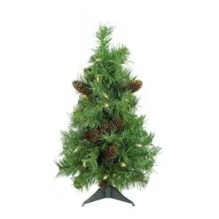 Northlight 2ft. Pre-Lit Full Dakota Pine Artificial Christmas Tree, Clear Dura-Lit® Lights