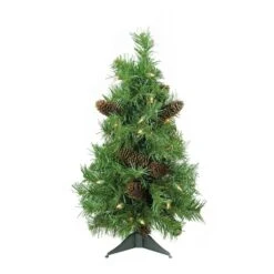 Northlight 2ft. Pre-Lit Full Dakota Pine Artificial Christmas Tree, Clear Dura-Lit® Lights 13 Northlight 2ft. Pre-Lit Full Dakota Pine Artificial Christmas Tree, Clear Dura-Lit® Lights -Northlight Shop D253678S 13