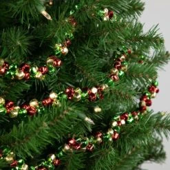 Northlight 5ft. Green & Red Festive Jingle Bell Garland -Northlight Shop D253721S 12
