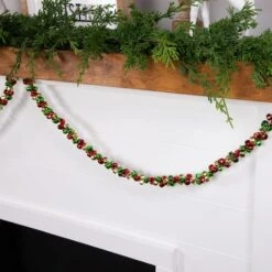 Northlight 5ft. Green & Red Festive Jingle Bell Garland -Northlight Shop D253721S 14
