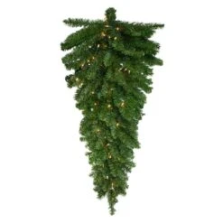 Northlight 3.5ft. Clear Lights Canadian Pine Teardrop Door Swag 9 Northlight 3.5ft. Clear Lights Canadian Pine Teardrop Door Swag -Northlight Shop D253726S 1 1