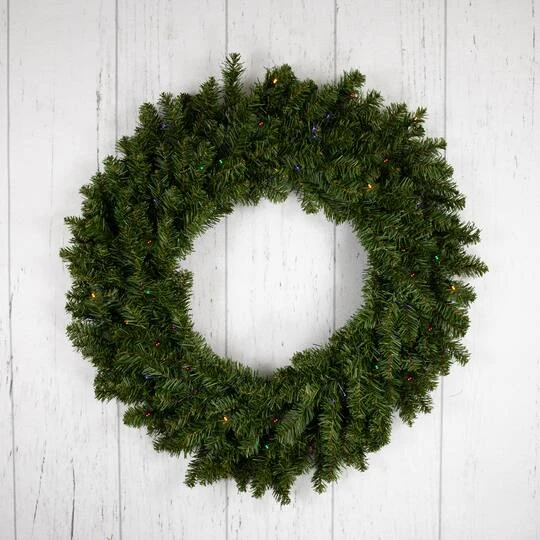 Northlight 30" LED Canadian Pine Artificial Christmas Wreath 10 Northlight 30" LED Canadian Pine Artificial Christmas Wreath - Image 8