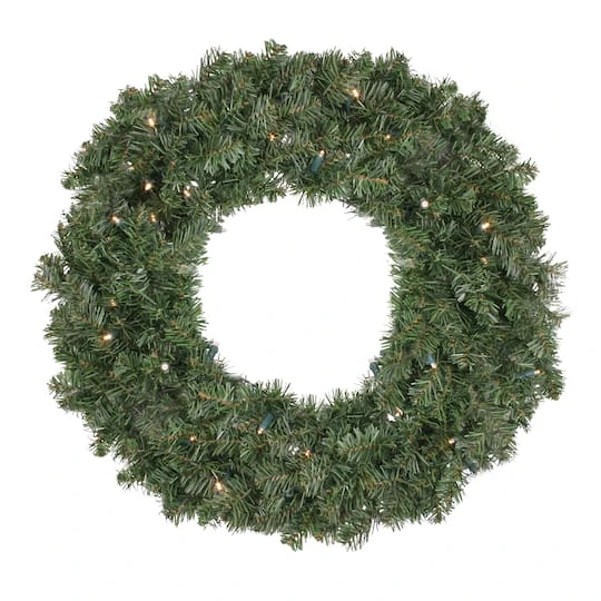 Northlight 24" LED Canadian Pine Artificial Christmas Wreath 4 Northlight 24" LED Canadian Pine Artificial Christmas Wreath - Image 2