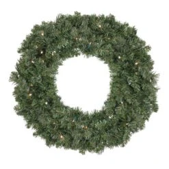 Northlight 24" LED Canadian Pine Artificial Christmas Wreath 13 Northlight 24" LED Canadian Pine Artificial Christmas Wreath -Northlight Shop D253757S 11