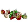 Northlight 9ct. 2-Finish Silver & Red Glass Retro Reflector Ornaments 2 Northlight 9ct. 2-Finish Silver & Red Glass Retro Reflector Ornaments -Northlight Shop D253780S 1