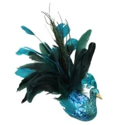 Northlight 10" Turquoise Blue & Green Peacock Clip-On Ornament 12 Northlight 10" Turquoise Blue & Green Peacock Clip-On Ornament -Northlight Shop D253786S 1 1