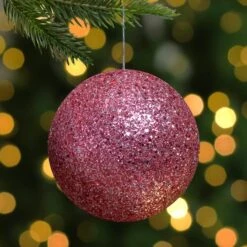 Northlight 6" Glittery Pink Sequin Ball Ornament 14 Northlight 6" Glittery Pink Sequin Ball Ornament -Northlight Shop D253798S 12