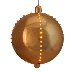 Northlight 7.5" Copper Gold Cascading LED Ball Ornament 7 Northlight 7.5" Copper Gold Cascading LED Ball Ornament -Northlight Shop D253814S 1 1