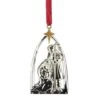 Northlight 3.75" Gold & Silver Nativity Scene Ornament 1 Northlight 3.75" Gold & Silver Nativity Scene Ornament -Northlight Shop D253848S 1