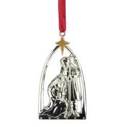 Northlight 3.75" Gold & Silver Nativity Scene Ornament -Northlight Shop D253848S 11