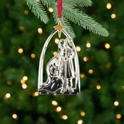 Northlight 3.75" Gold & Silver Nativity Scene Ornament -Northlight Shop D253848S 12