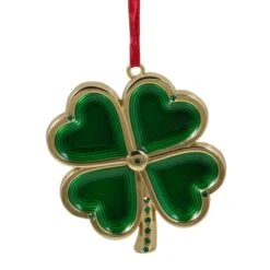 Northlight Green & Gold Luck Of The Irish Clover Ornament 16 Northlight Green & Gold Luck Of The Irish Clover Ornament -Northlight Shop D253855S 11