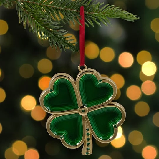 Northlight Green & Gold Luck Of The Irish Clover Ornament 5 Northlight Green & Gold Luck Of The Irish Clover Ornament - Image 3