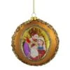 Northlight 4" Joseph, Mary & Baby Jesus Glass Disc Ornament 2 Northlight 4" Joseph, Mary & Baby Jesus Glass Disc Ornament -Northlight Shop D253856S 1